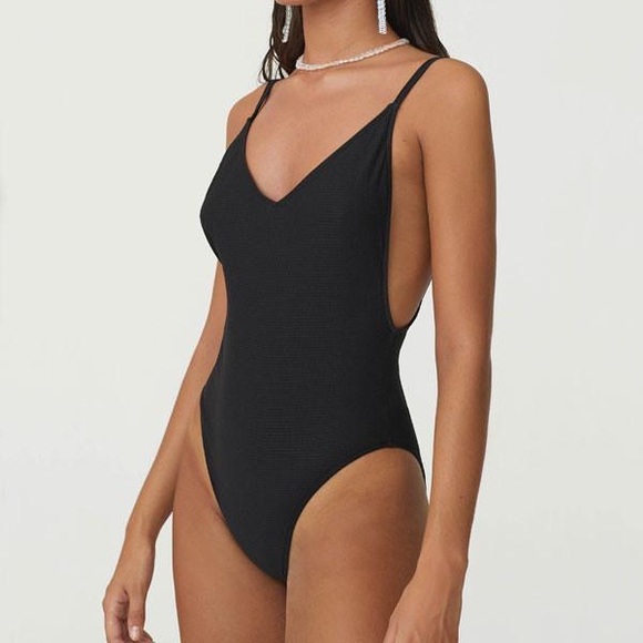 SOLD Nasty Gal Cut Out Back High Leg Swimsuit - Picture 8 of 10